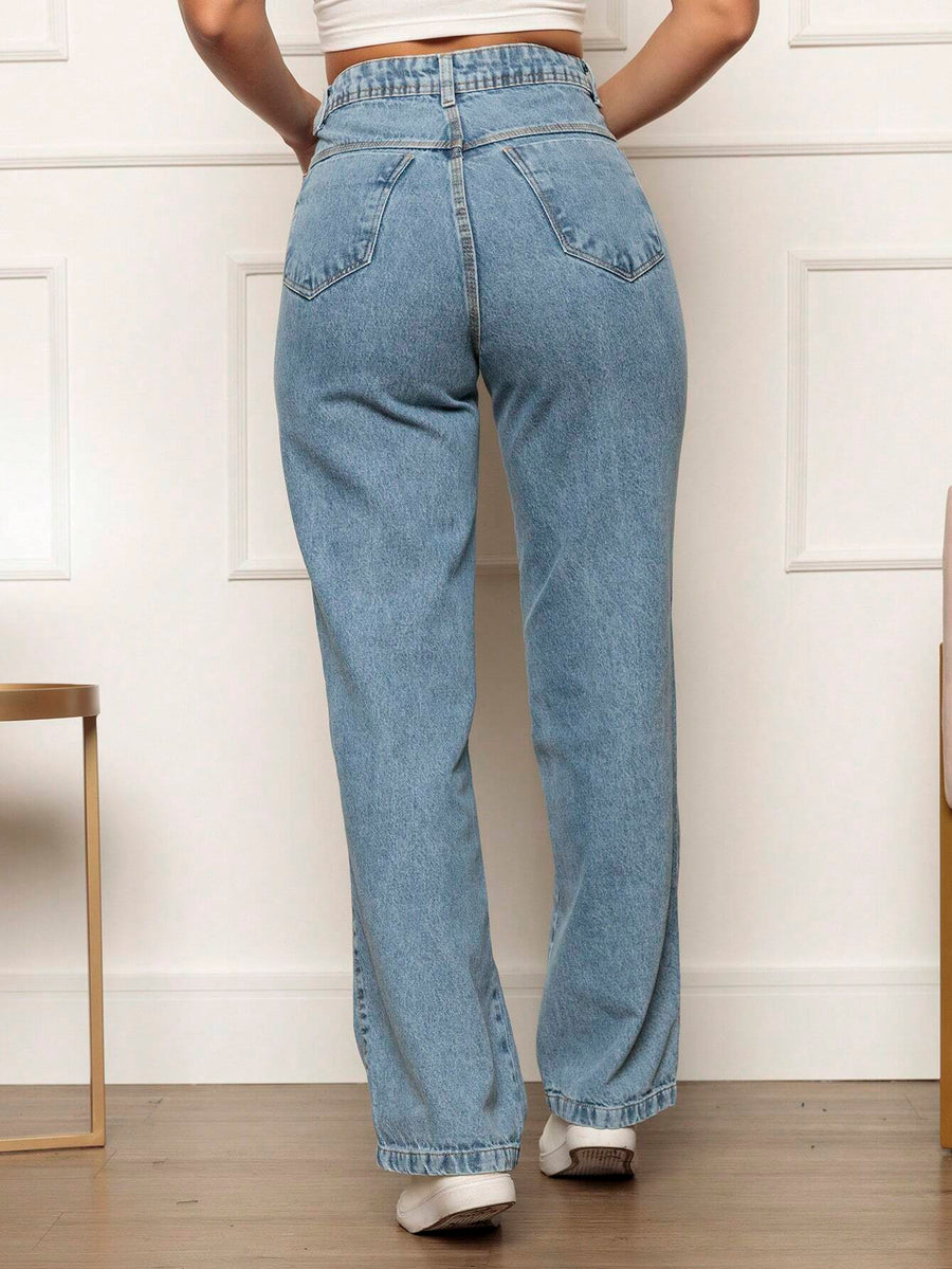 Vendedor Indicado
Calça Jeans Feminina Pantalona Wide Leg 100% Jeans Boca Larga Gaven Tecido Grosso Premium Boca de Sino