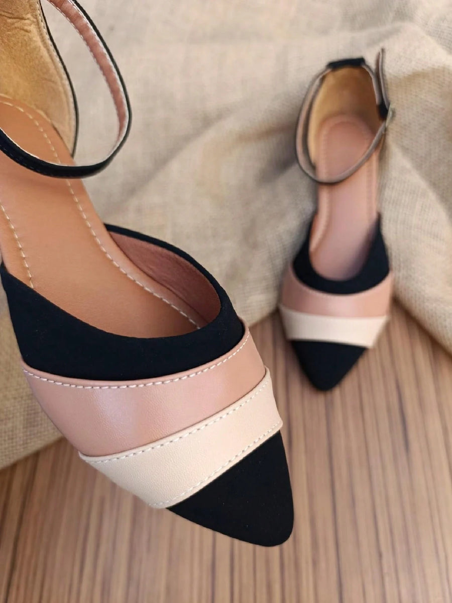 Salome BicoFino Elegante Preta Sapatilha Feminina 33ao42 moda gringa promoção