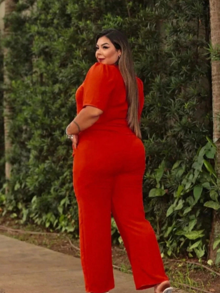 Vendedor IndicadoConjunto Feminino Plus Size Pantalona E Blusinha Premium Elegante