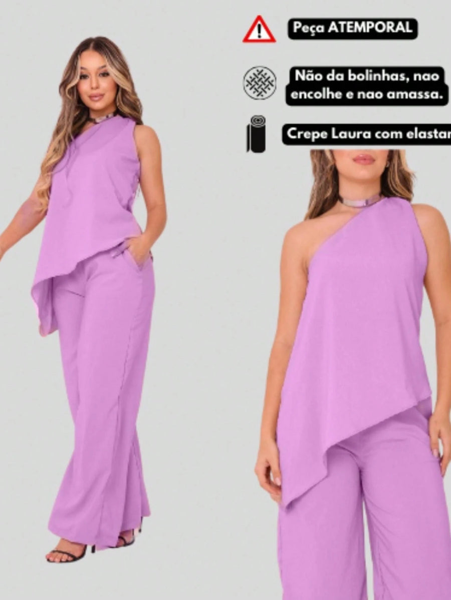 Vendedor IndicadoConjunto Tunica Feminina um Ombro Mula Manca