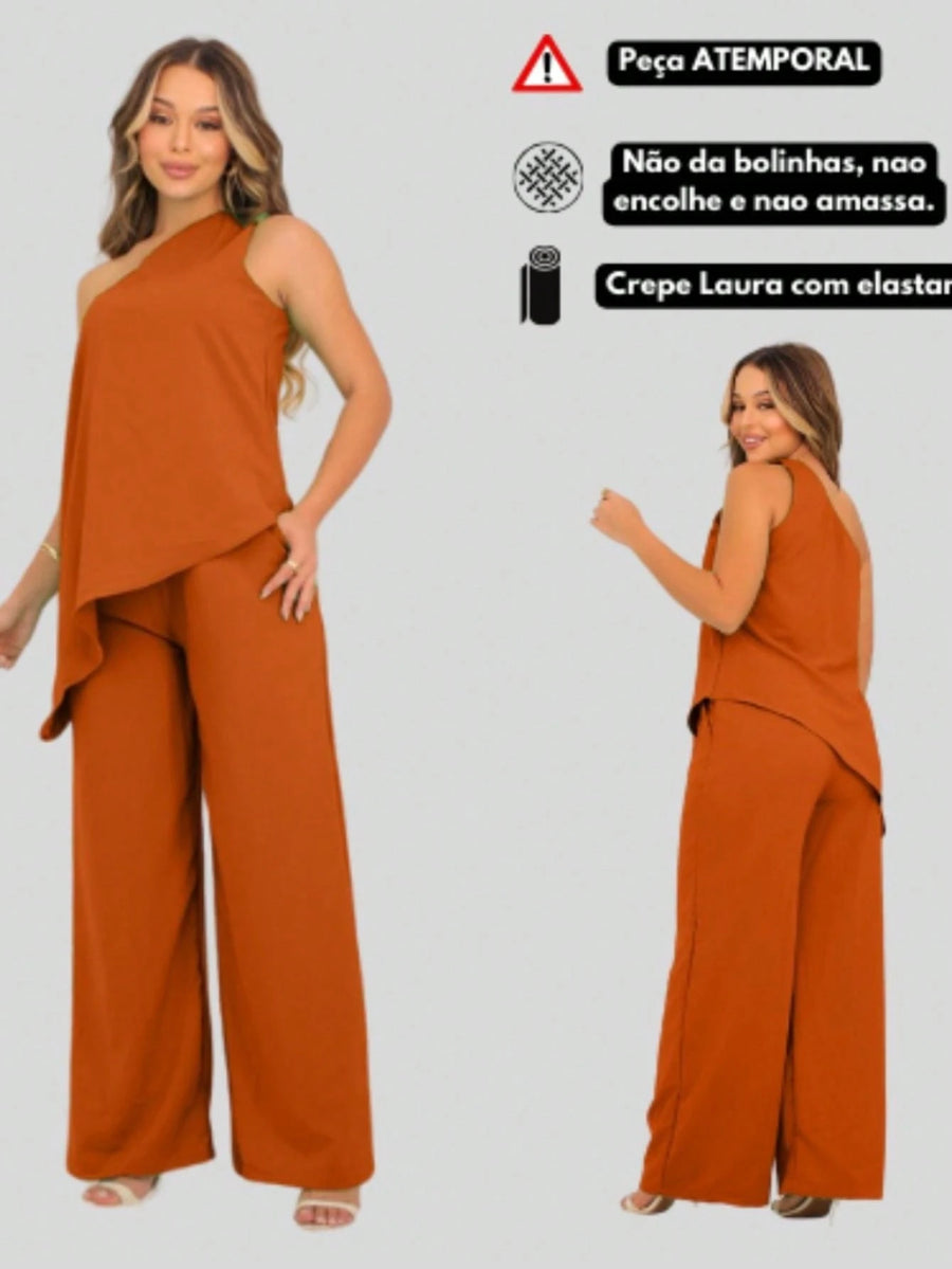 Vendedor IndicadoConjunto Tunica Feminina um Ombro Mula Manca