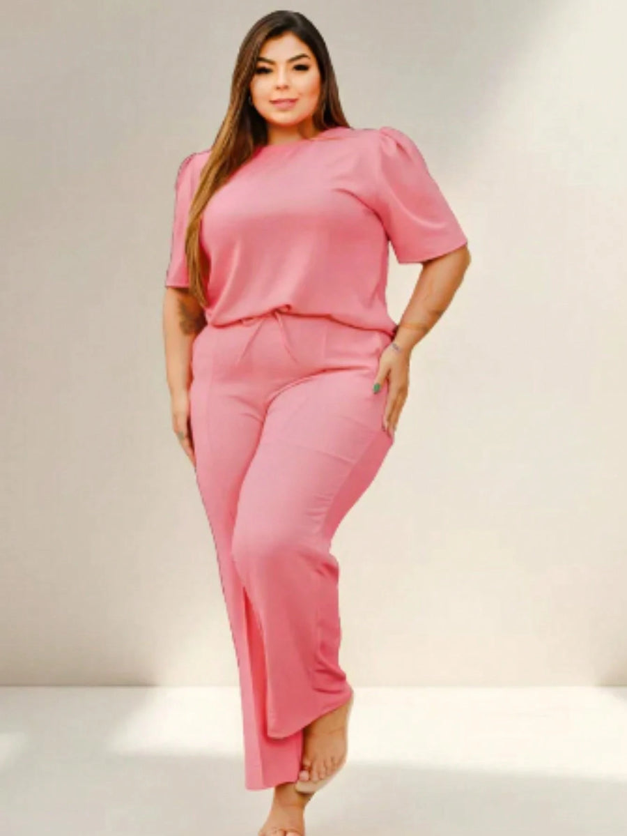 Vendedor IndicadoConjunto Feminino Plus Size Pantalona E Blusinha Premium Elegante