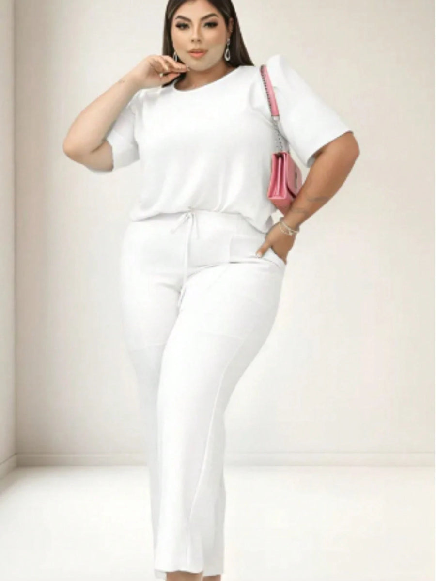Vendedor IndicadoConjunto Feminino Plus Size Pantalona E Blusinha Premium Elegante
