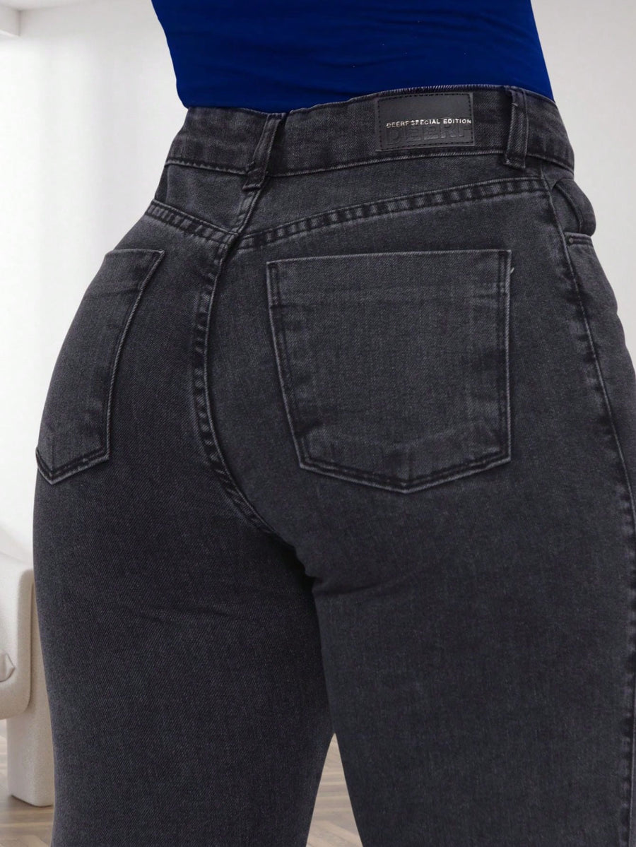 Vendedor Indicado
Calça Wide Leg Jeans Feminina Denim Levanta Bumbum Cós Alto tecido grosso Premium Lavagem Clara ou Grafite Perna Larga Marmorizada