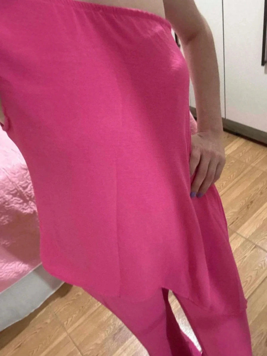 Vendedor IndicadoConjunto Tunica Feminina um Ombro Mula Manca
