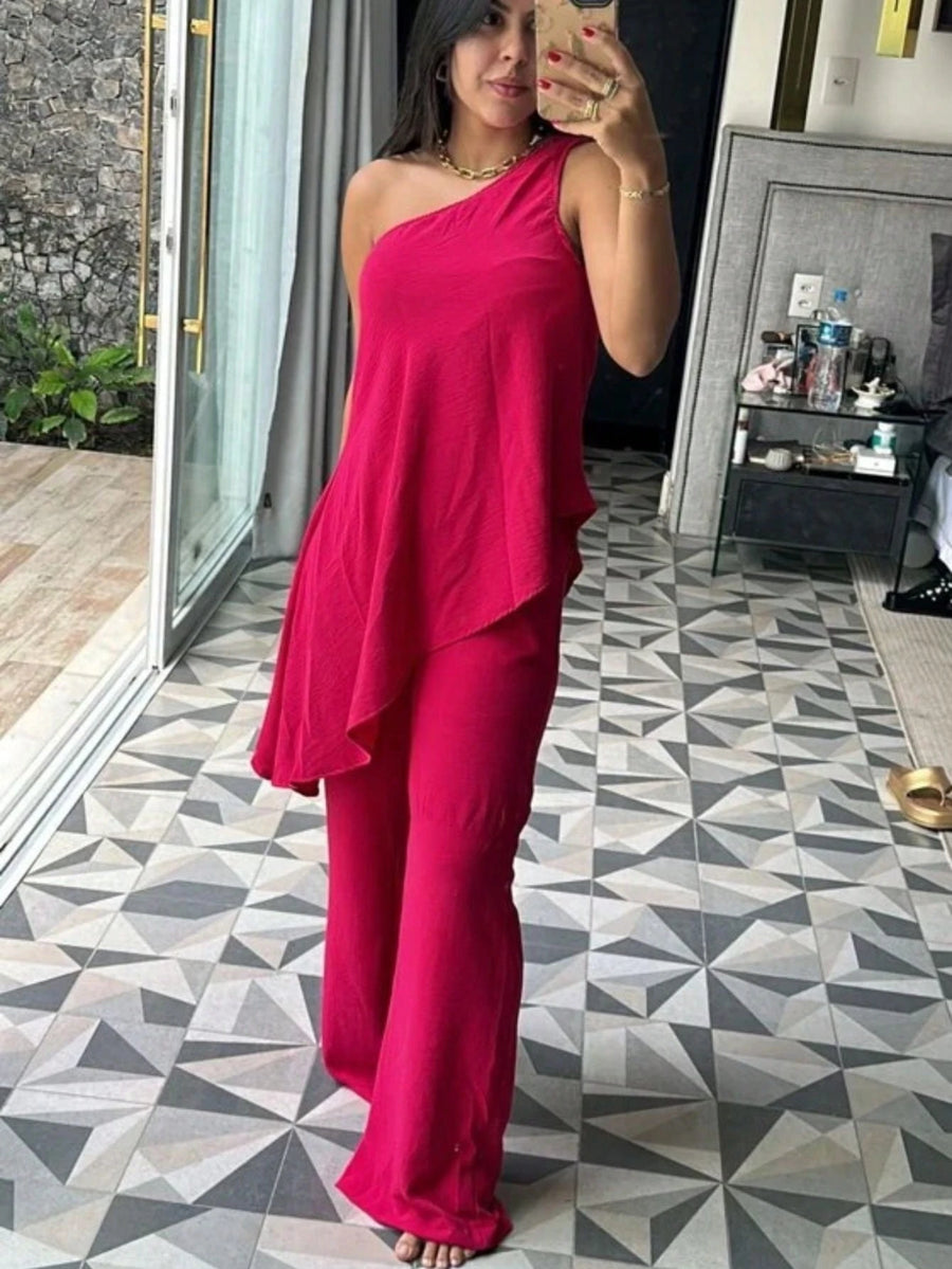 Vendedor IndicadoConjunto Tunica Feminina um Ombro Mula Manca