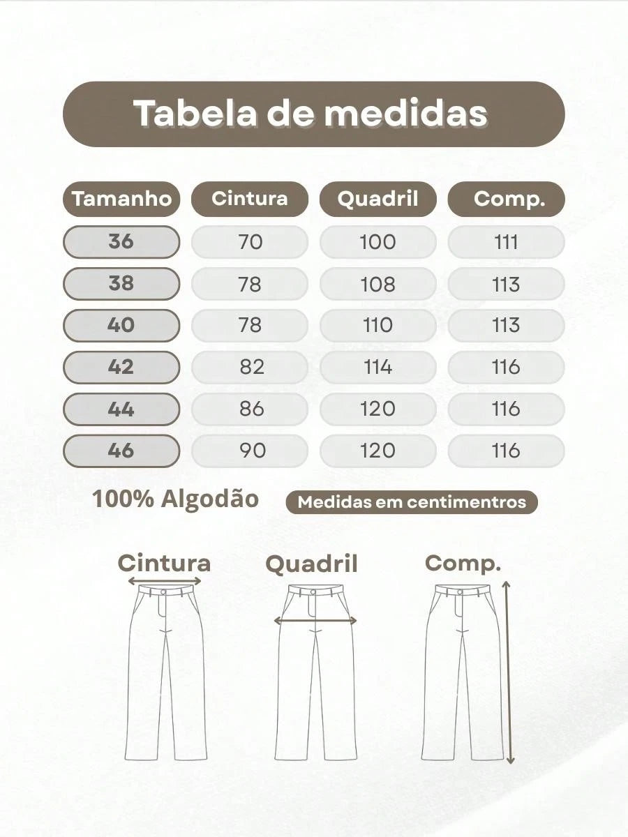 Vendedor Indicado
Calça Jeans Azul Escuro Pantalona Cintura Alta Feminina