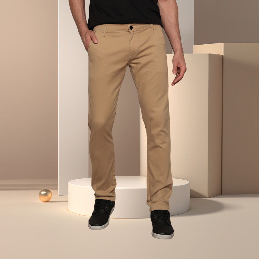 Calça Sarja Bolso Faca Masculina Slim Fit Varias cores-tomada de fábrica