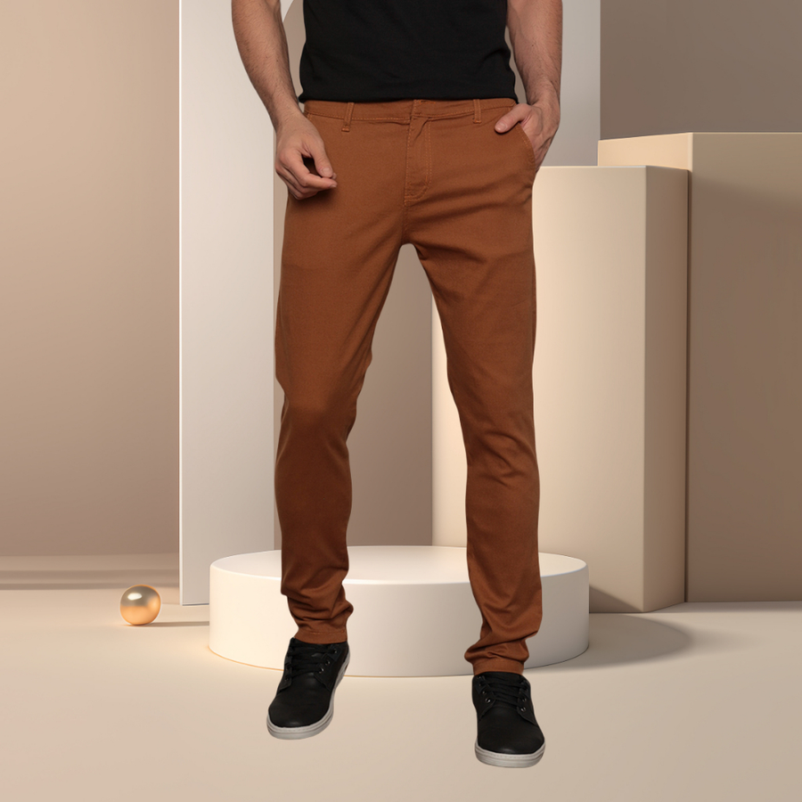 Calça Sarja Bolso Faca Masculina Slim Fit Varias cores-tomada de fábrica