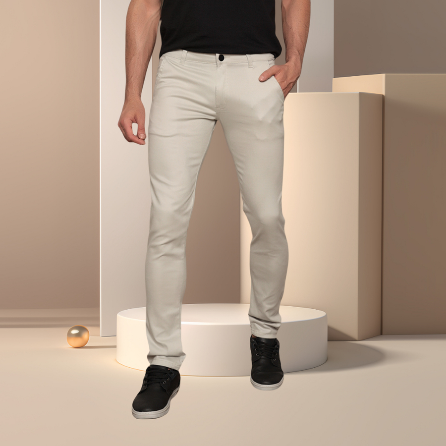 Calça Sarja Bolso Faca Masculina Slim Fit Varias cores-tomada de fábrica