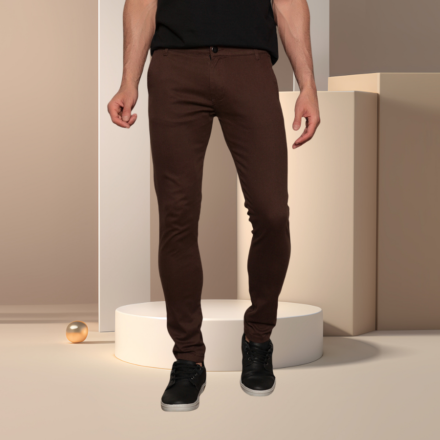 Calça Sarja Bolso Faca Masculina Slim Fit Varias cores-tomada de fábrica
