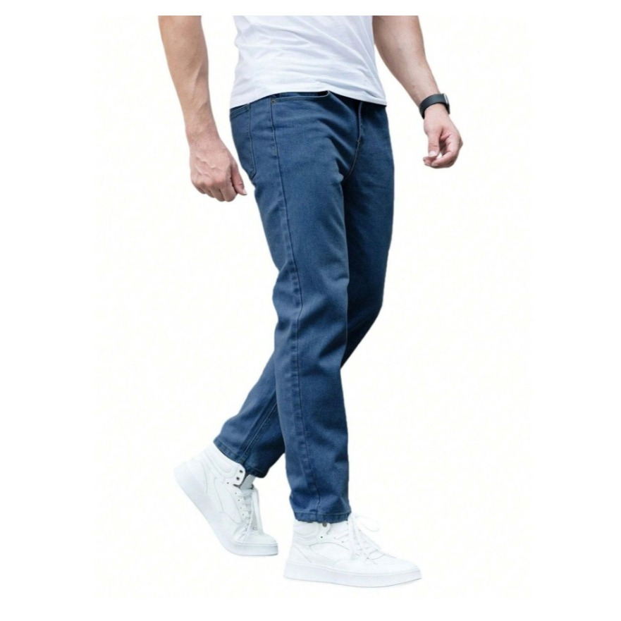 Kit com 3 Calças Jeans Masculina Premium Skinny Corte tradicional Basico com Lycra Lavagem Clara Escura ou Preta