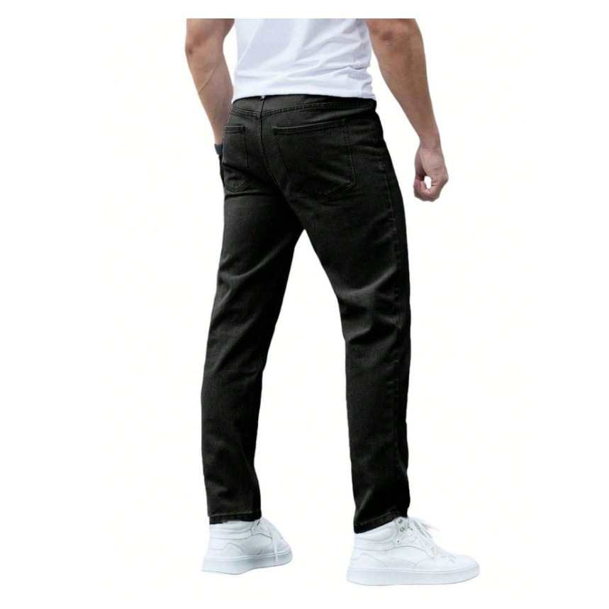 Kit com 3 Calças Jeans Masculina Premium Skinny Corte tradicional Basico com Lycra Lavagem Clara Escura ou Preta