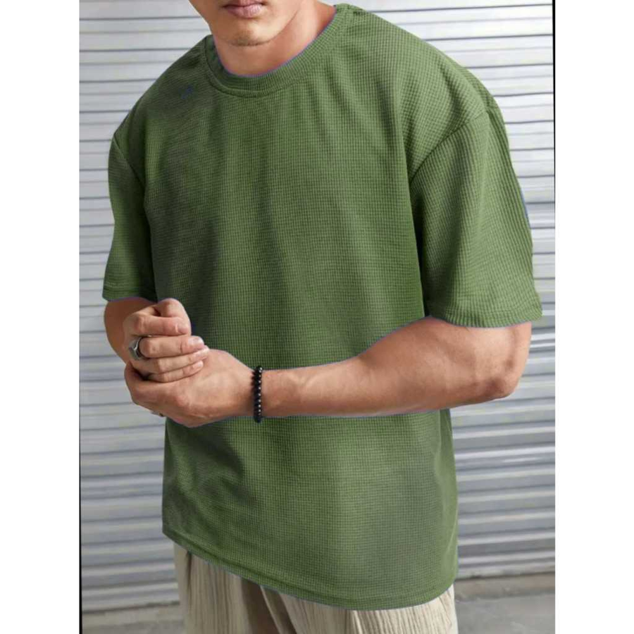 Camiseta Oversized Casual Básica Lisa Reta