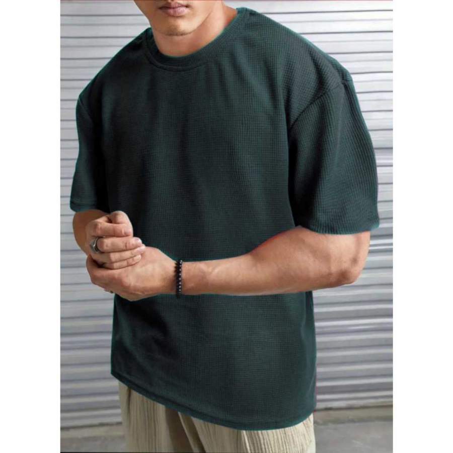 Camiseta Oversized Casual Básica Lisa Reta