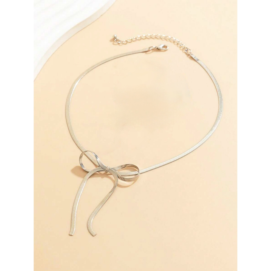Conjunto Feminino Colar de Osso de Cobra Laminado e Pulseira Corrente Banhados a Ouro 18k Elegância