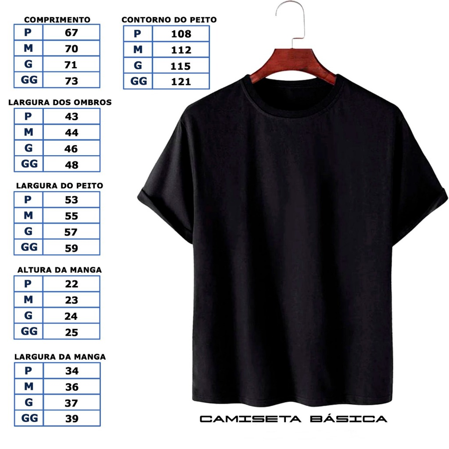 Kit 3 Camisetas Básicas Streetwear Camisa T-Shirt Masculina Slim Promoção Algodão Varias Cores