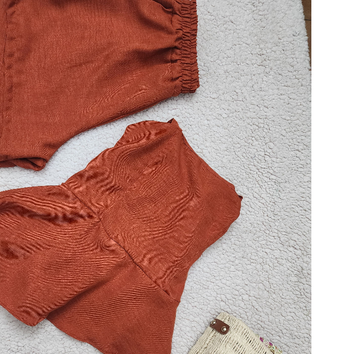 Conjunto Feminino Assimétrico Calça e Blusa Plus Size