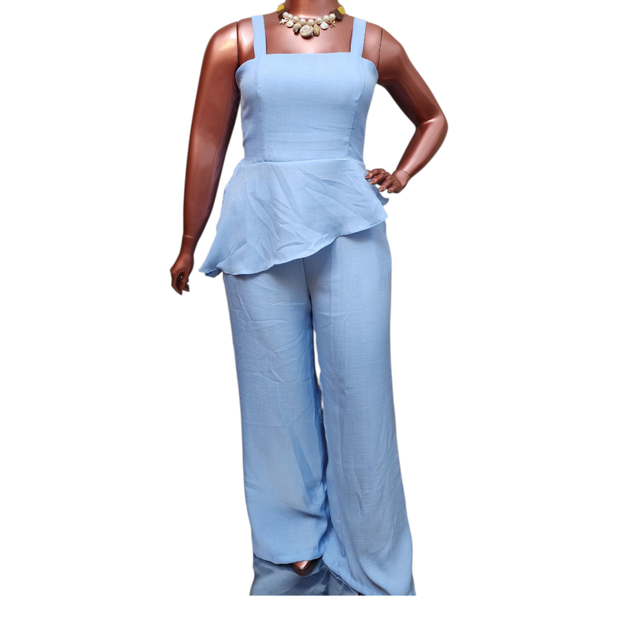 Conjunto Feminino Assimétrico Calça e Blusa Plus Size